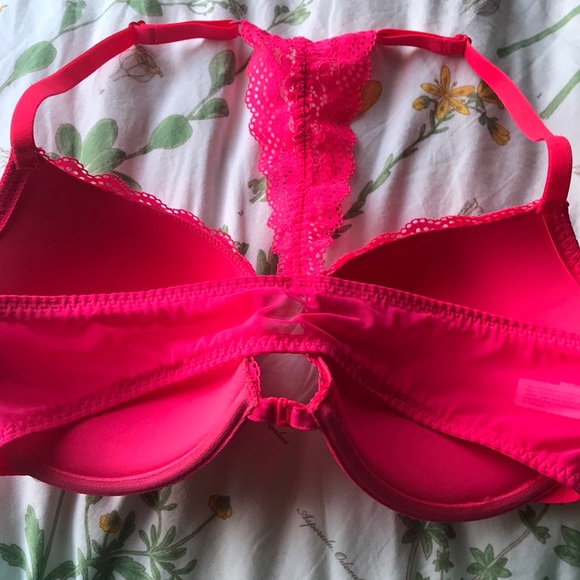 Hot Pink Racerback Bra - Picture 2 of 3